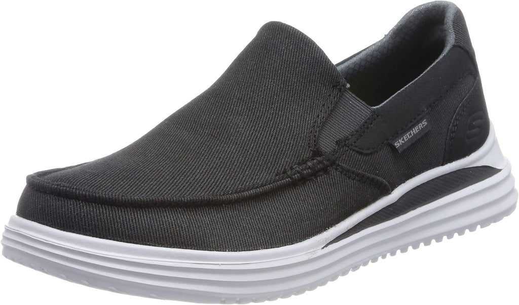 Skechers Proven Suttner Canvas Slip On Men's Walking Shoes - Black