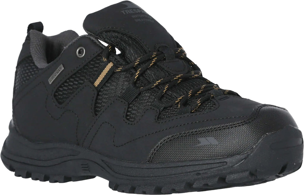 Trespass Finley Waterproof Men's Walking Shoes - Black