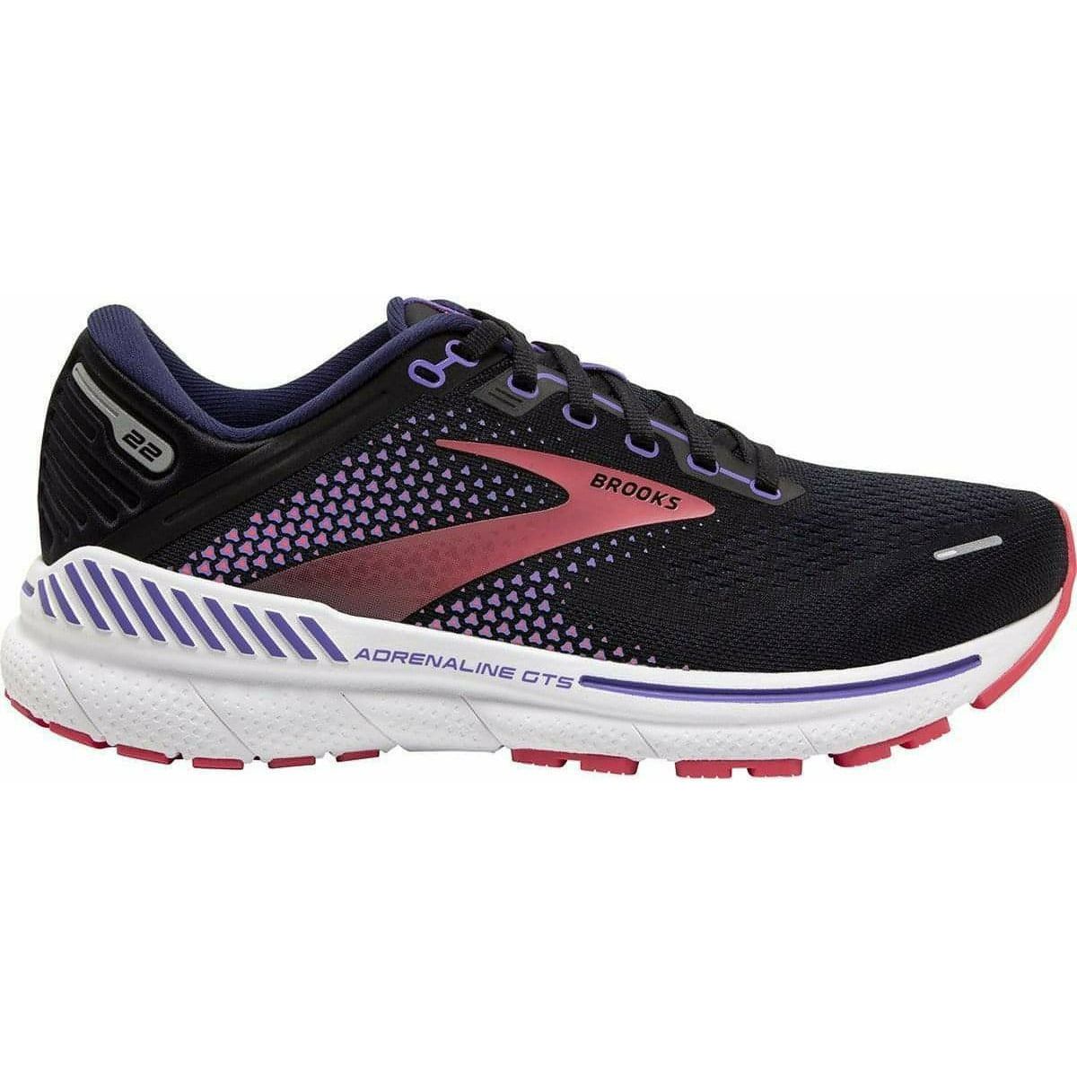 Brooks Adrenaline GTS 22 WIDE FIT Women's Running Shoes - Black